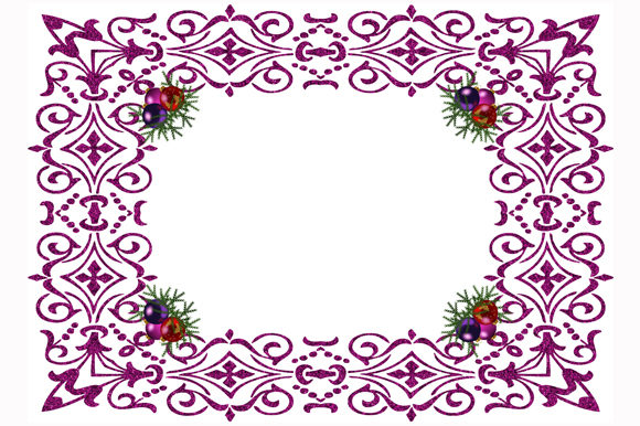 Christmas Background Floral Frame Flower Illustrations