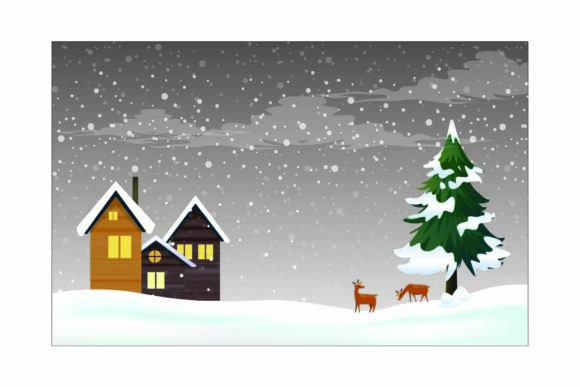 Christmas Background Illustration for Editorial Use