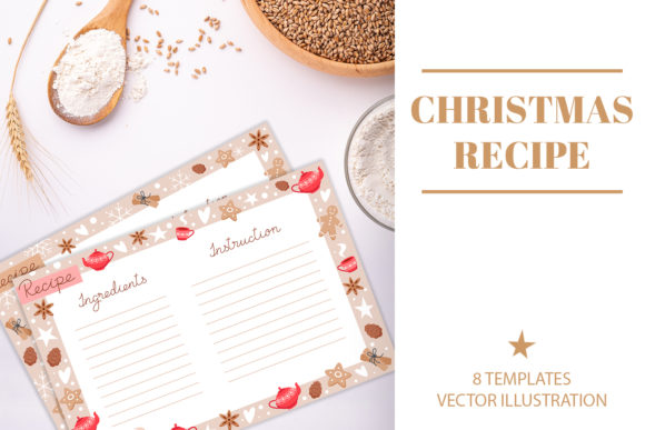Christmas Baking Recipe Templates