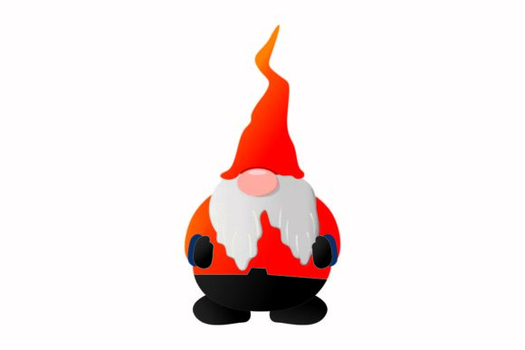 Christmas Gnome Witch Costume Vector