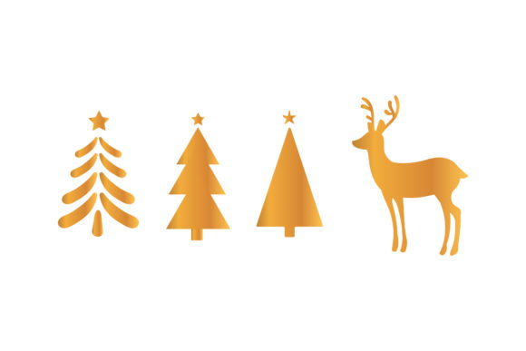 Christmas Tree and Reindeer Set Asset