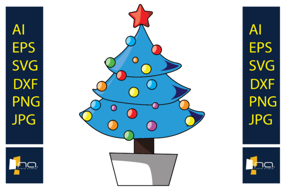 Christmas Tree Winter Illustrations for Branding