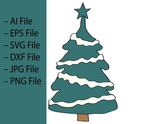Cute and Pretty Christmas Tree Illustrations