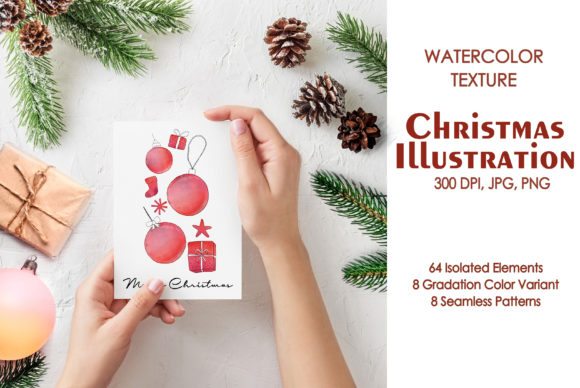 WatercolorTexture Christmas Illustration Review